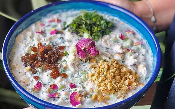abdoogh khiar persian vegetarian food