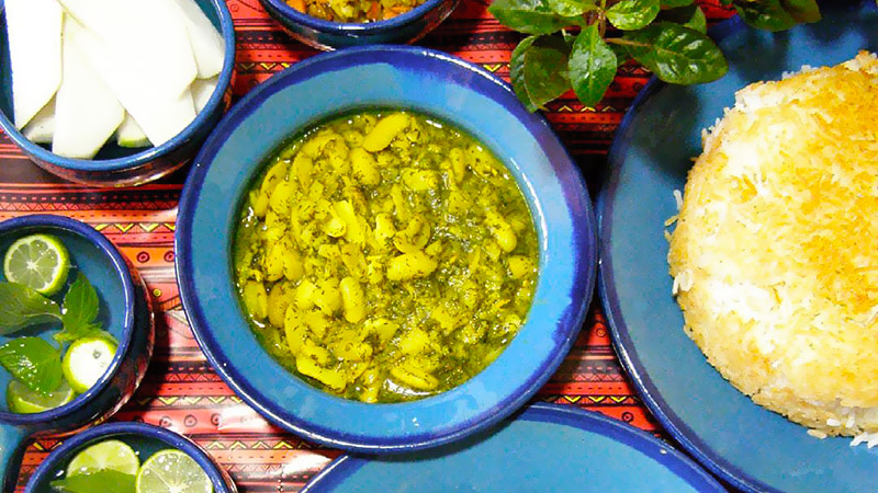 Baghali Ghatogh, the vegetarian meal of north of Iran