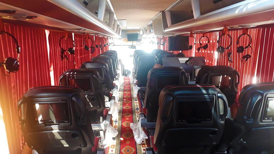 Inside of Dorsa VIP Bus