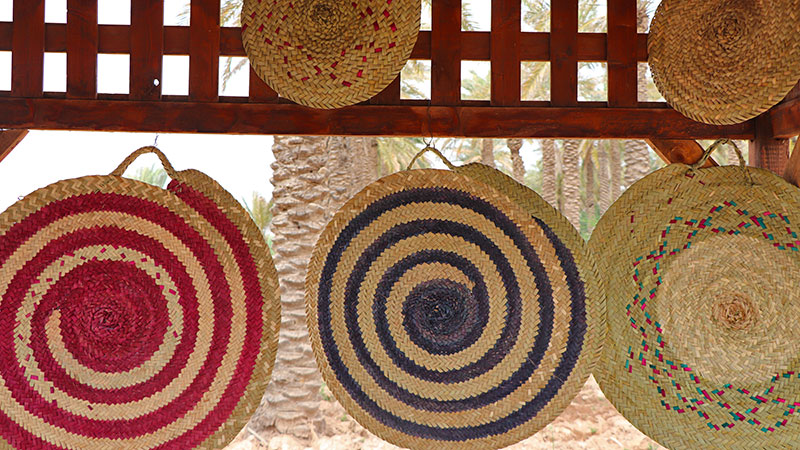 handicrafts from date palm trees