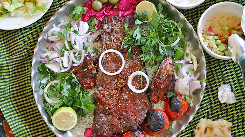 Kermanshah dadne kabab is a type of kabab 