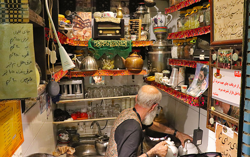 Haj Ali Darwish tea house in Tehran grand bazaar