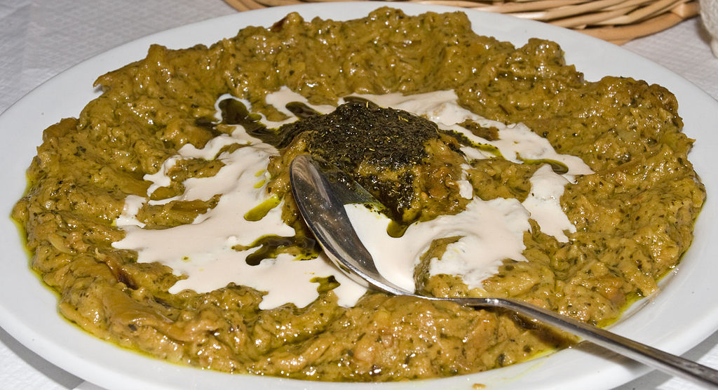 Kashk-e Bademjan, Iranian vegetarian meal