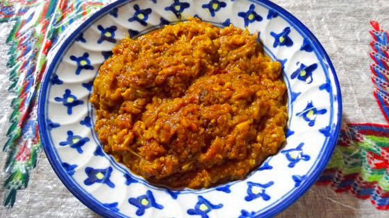 mirza ghasemi a gilani famous food