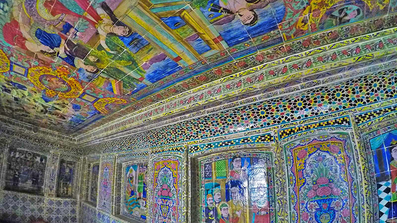 Persian seven color tile decor
