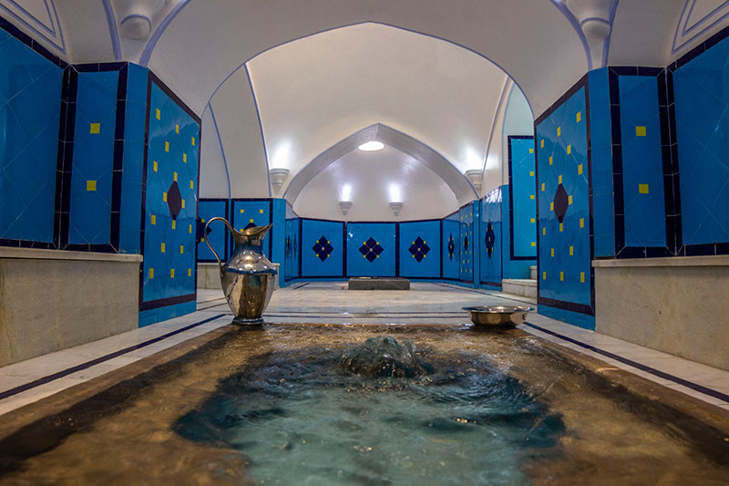 Hot pool or Khazineh in Iranian bathhouse structure