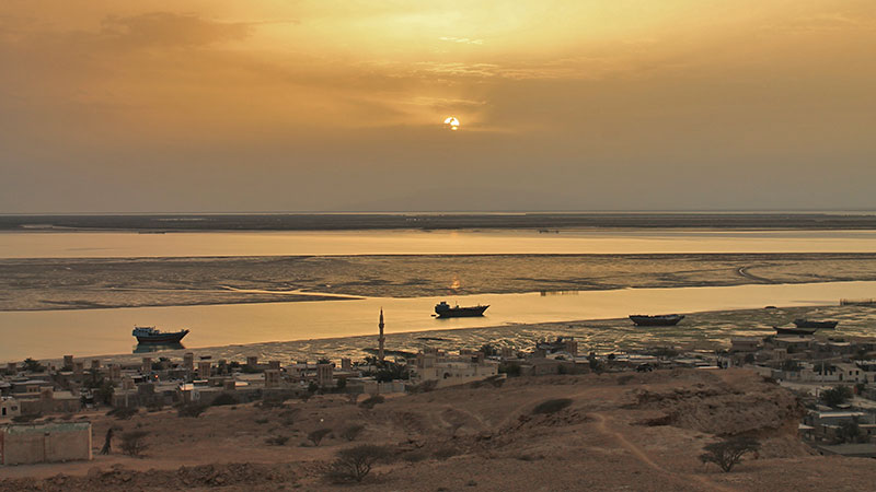 Qeshm island in Persian Gulf