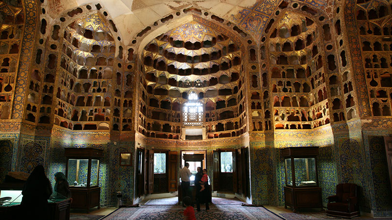 Chini Khane or China room in Sheikh Safi shrine ensemble